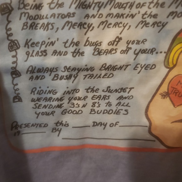 Vintage C.B.er‎ Of The Year Tshirt Blue M - Picture 4 of 8